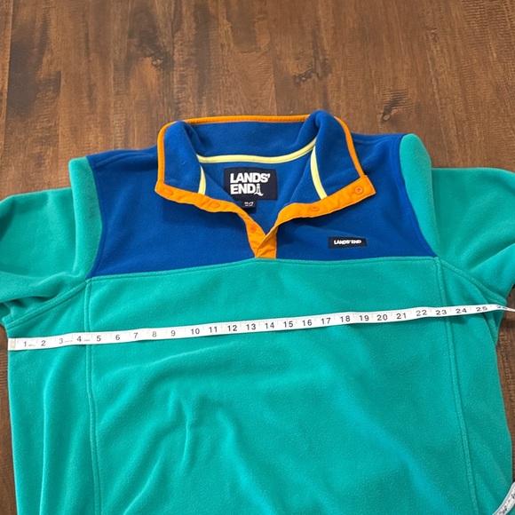 Lands End Colorful Fleece Pullover - Picture 5 of 7